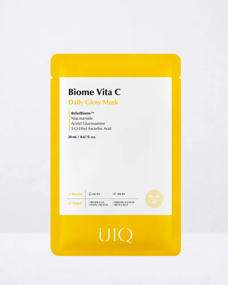 Mascarilla facial con vitamina C