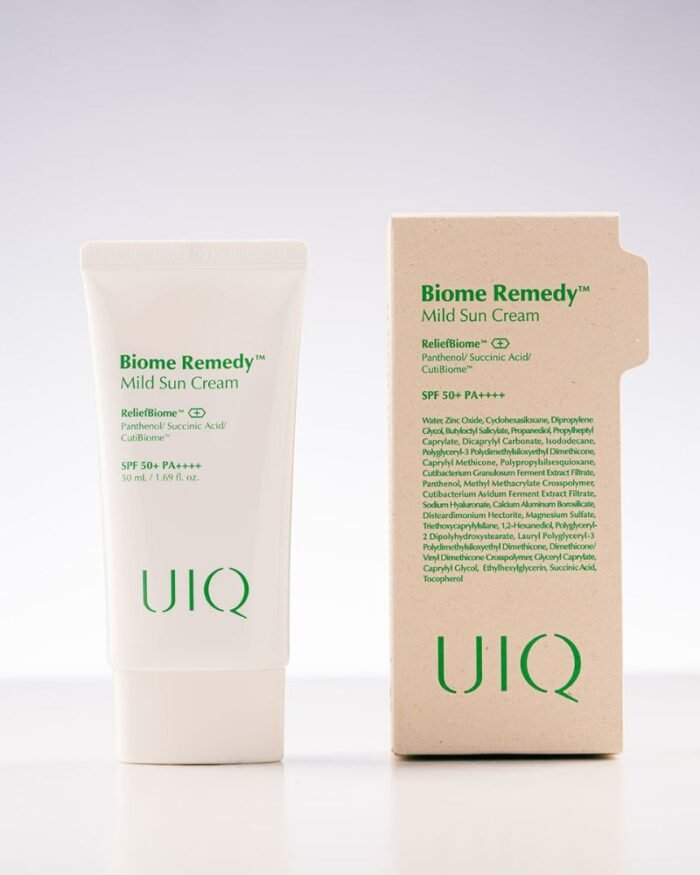 Protector solar con su caja