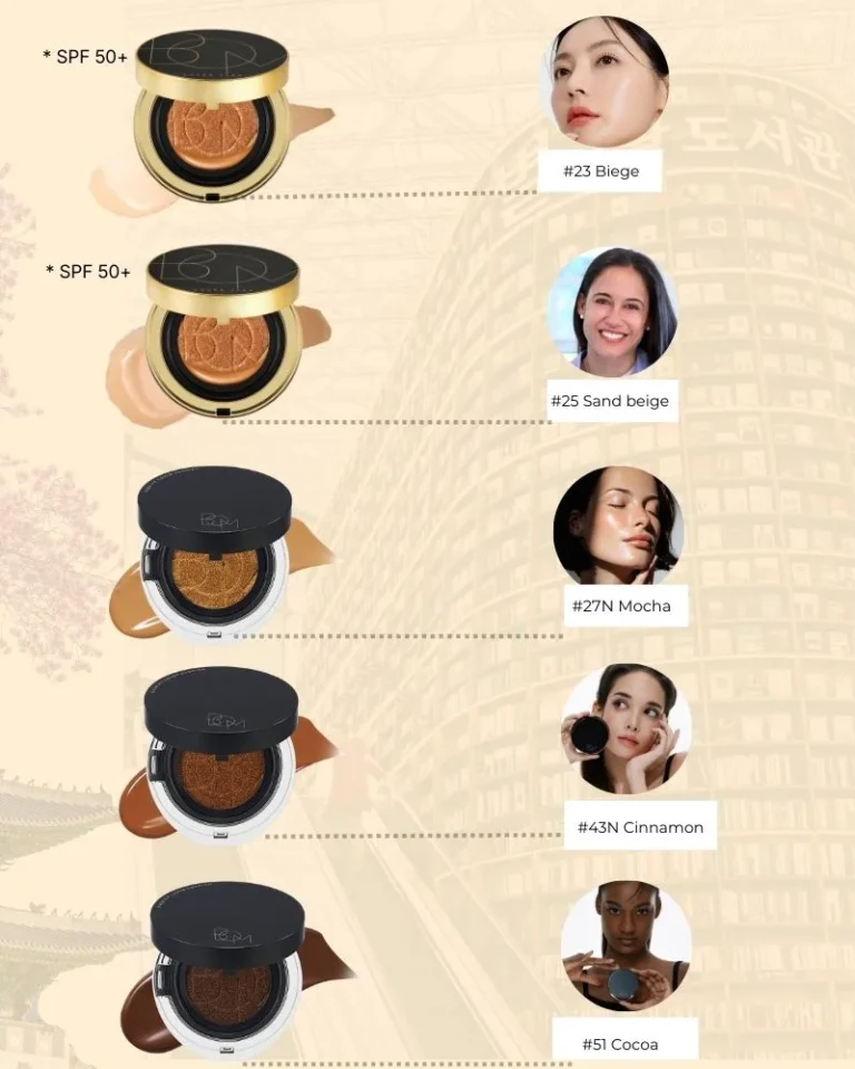 Cushion coreanos para pieles latinas