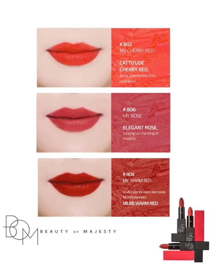 Lápiz labial coreano (3tonos)-Bom - Imagen 4