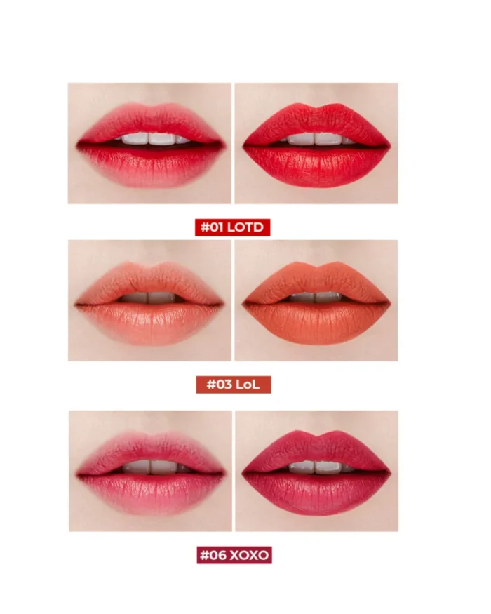 Lápiz labial líquido (3 tonos disponibles) resistente al agua, acabado mate -BOM - Imagen 4