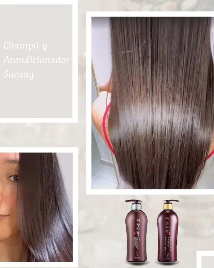 Champú y Acondicionador con hierbas orientales Saeang