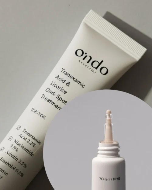 Tratamiento para manchas oscuras con ácido tran