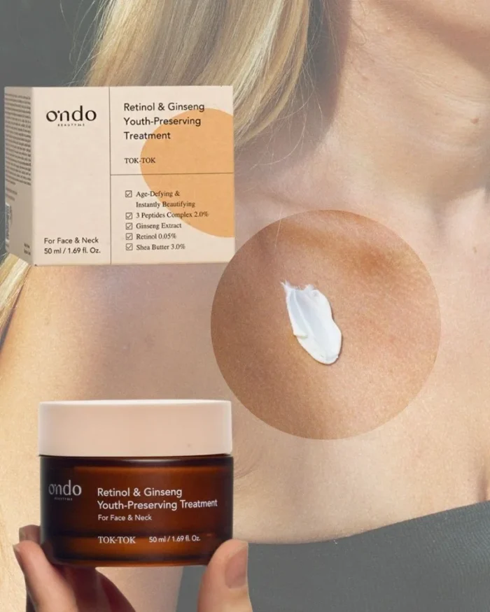 Tratamiento rejuvenecedor (crema) con retinol y ginseng -Ondo BEAUTY